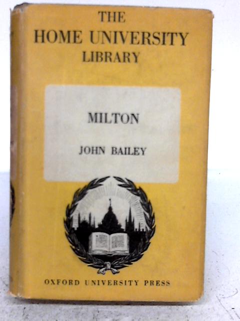 Milton By John Bailey