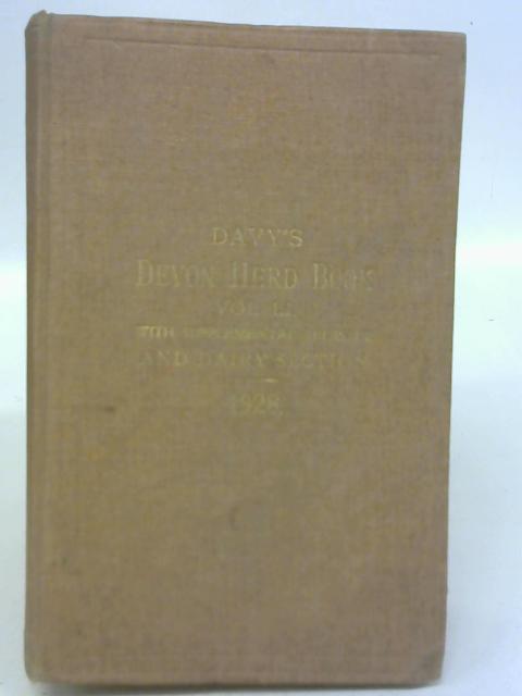 Davy's Devon Herd Book By Devon Cattle Breeder's Society