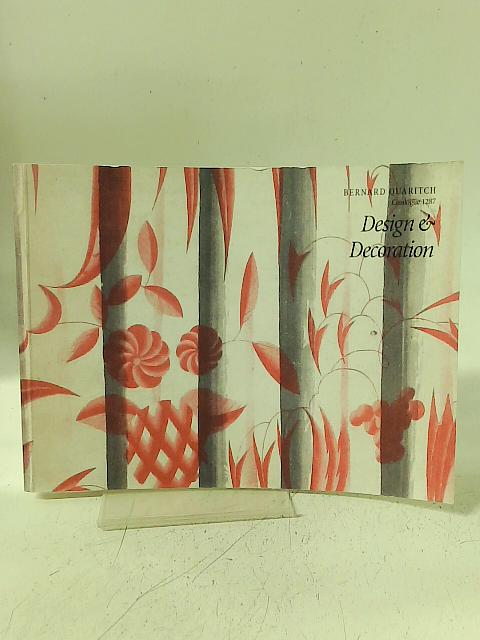 Design & Decoration Catalogue 1287 By Bernard Quaritch