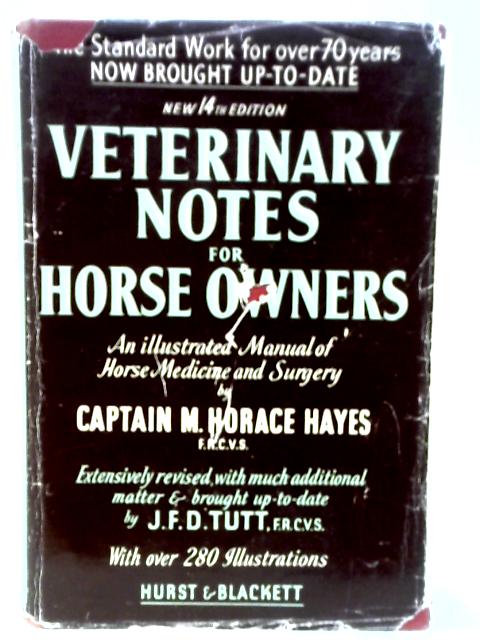 Veterinary Notes for Horse Owners - A Manual of Horse Medicine and Surgery By Captain M. Horace Hayes