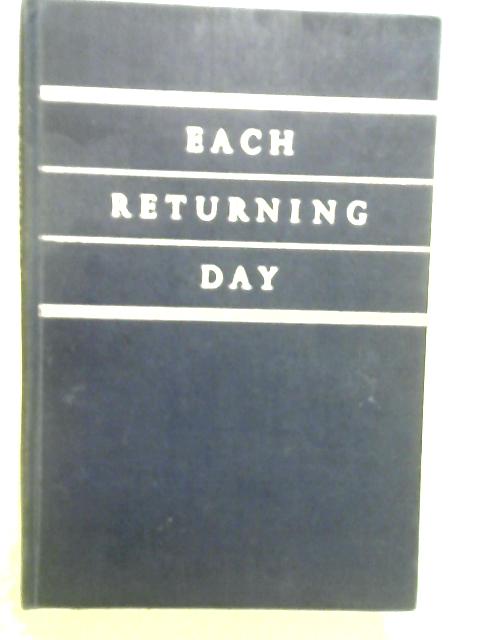 Each Returning Day von Various