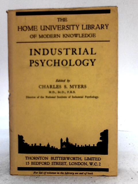 Industrial Psychology By Various s