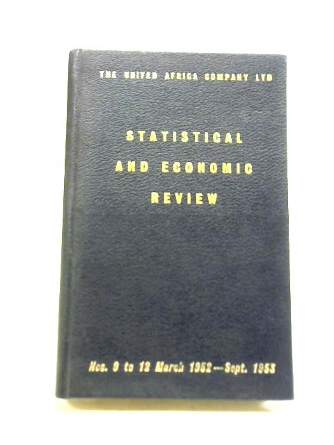 Statistical & Economic Review von Unstated