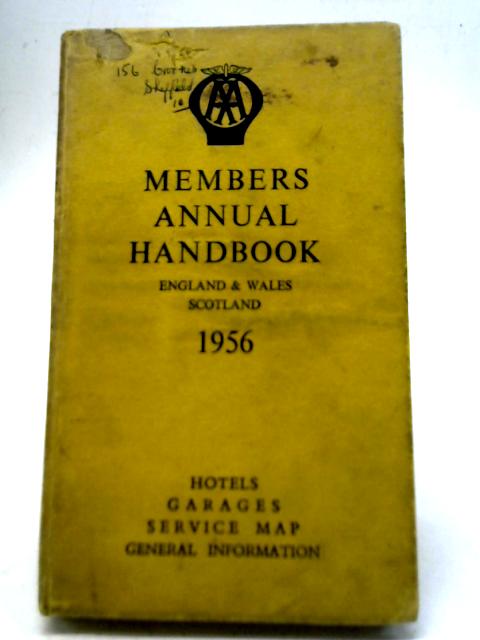 Members Annual Handbook 1956 von Unstated