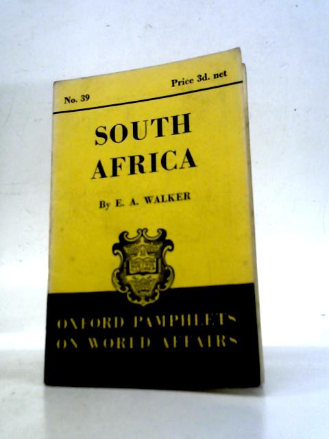 South Africa par E.A.Walker