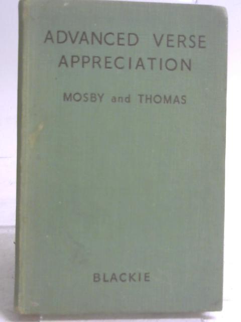 Advanced Verse Appreciation von Frank Mosby