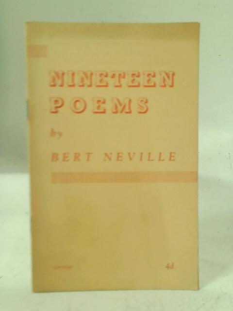 Nineteen Poems von Bert Neville