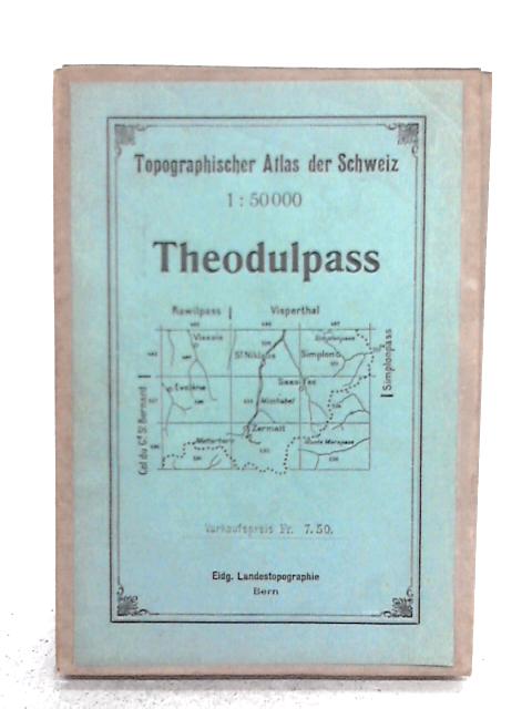 Theodulpass Topographischer Atlas der Schweiz By none stated