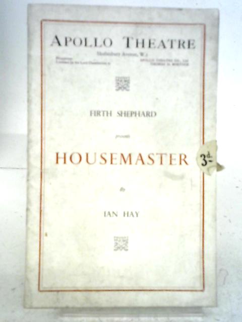 Housemaster (Programme) By Ian Hay