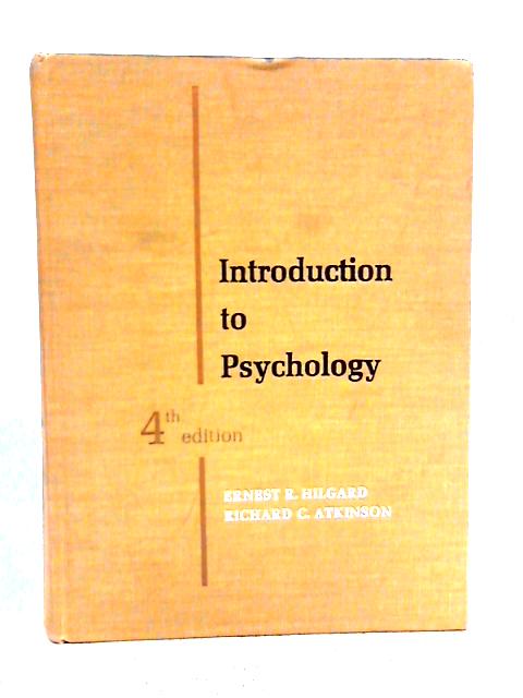 Introduction to Psychology von Ernest Ropiequet Hilgard