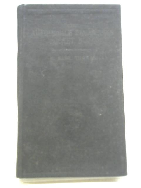 The Automobile Engineer's Pocket Book of Rules, Tables and Data By Hugh Kerr Thomas