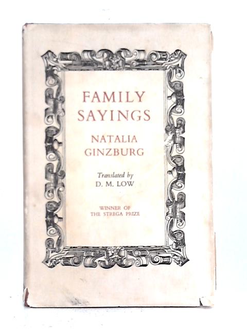 Family Sayings By Natalia Ginzburg