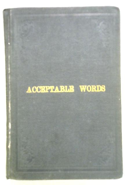 Acceptable Words. Addresses. - english By Rev. B. Spiers