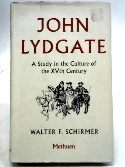 John Lydgate von Walter Franz Schirmer