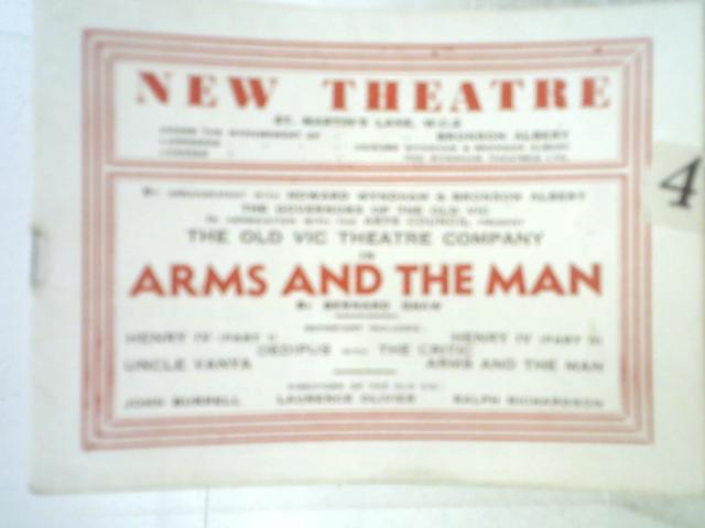 New Theatre Arms and The Man Programme By Bernard Shaw
