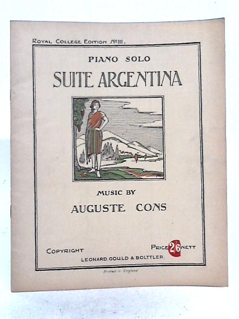 Suite Argentina, Piano Solo By Auguste Cons