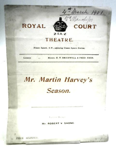 A Cigarette Maker's Romance, Royal Court Theatre Programme 1901 By Unstated