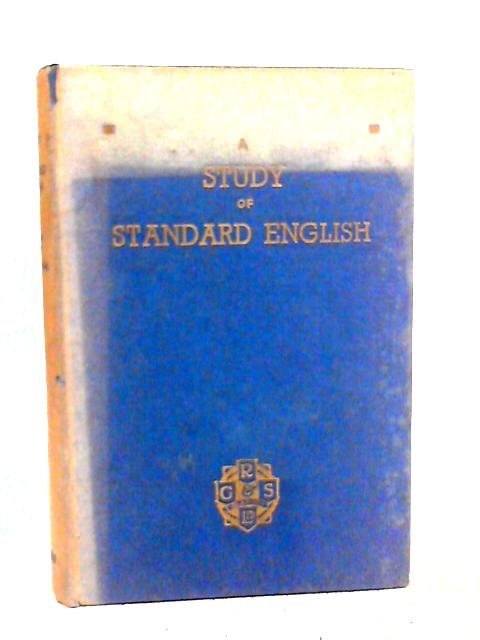 A Study of Standard English By J. Barclay