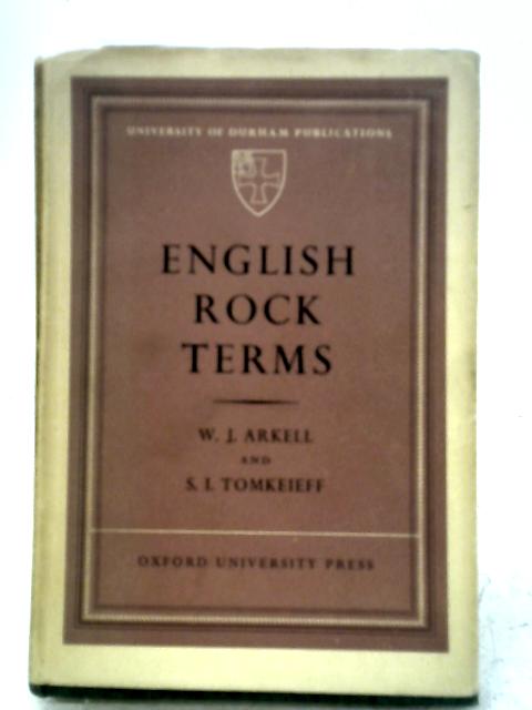 English Rock Terms By W. J. Arkell