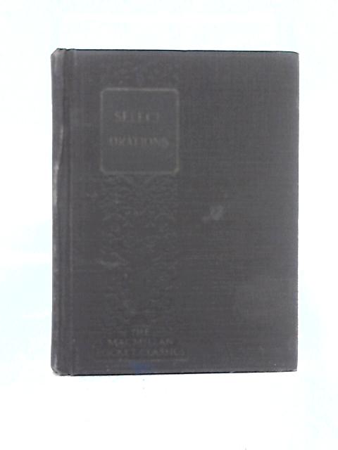 Select Orations By Archibald McClelland Hall (ed.)