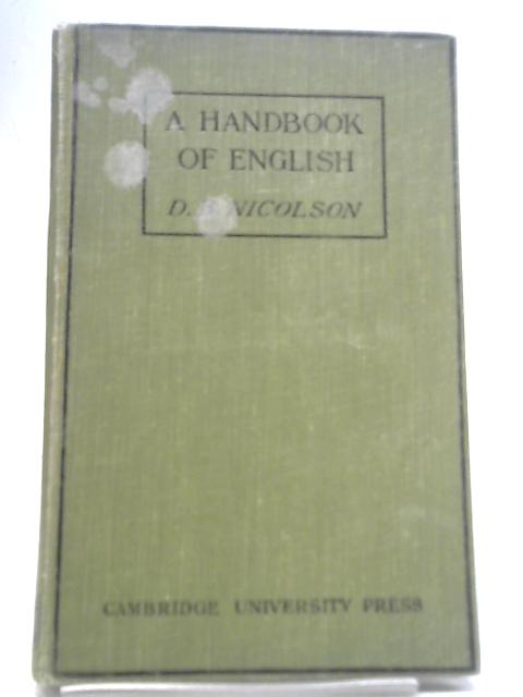 A Handbook of English By D.H. Nicolson