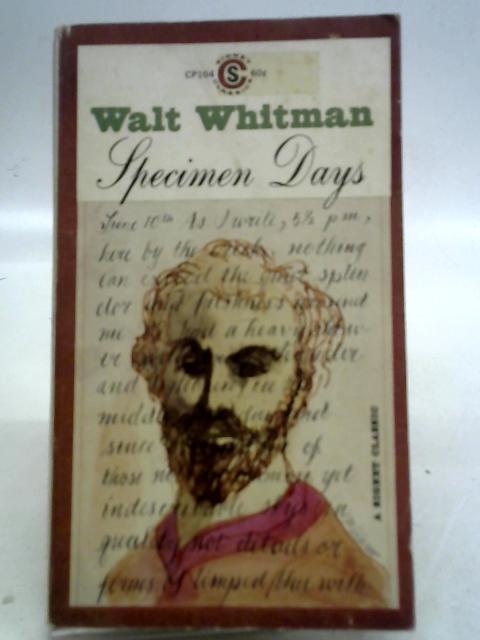 Specimen Days By Walt Whitman