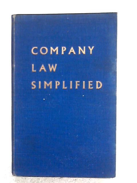 Company Law Simplified By Ronald G. Creecy