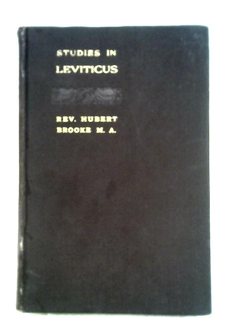 Studies in Leviticus By Hubert Brooke