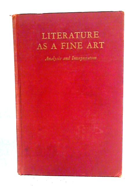 Literature as a Fine Art von C.C. Cunningham