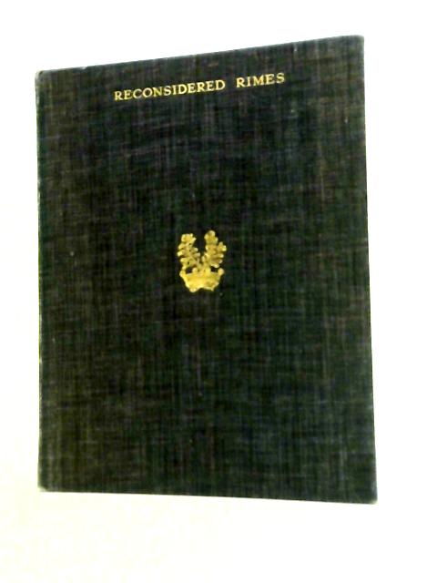 Reconsidered Rimes By Lord Darling