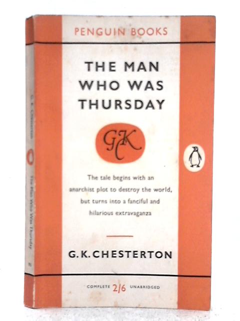 The Man Who Was Thursday By G.K. Chesterton