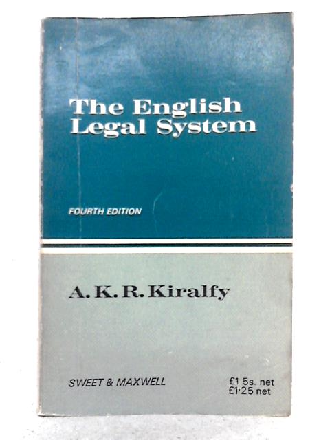 English Legal System By A.K.R. Kiralfy
