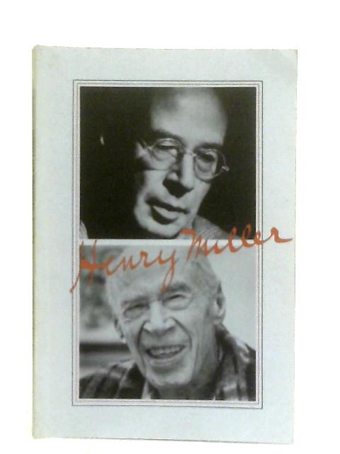 A Descriptive Catalogue Of The Dr. James F. O'Roark Collection Of The Works Of Henry Miller By Anon