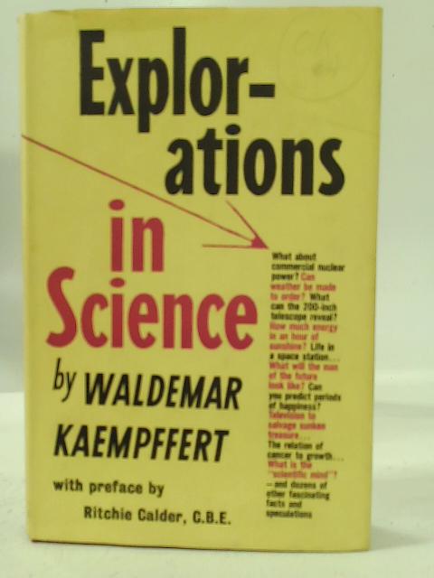 Explorations in Science By Waldemar Kaempffert