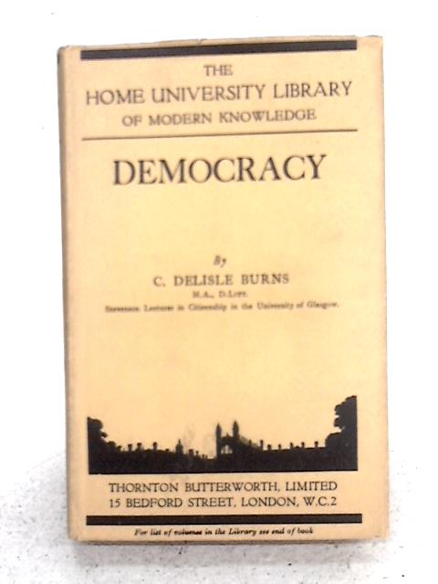 Democracy von C. Delisle Burns
