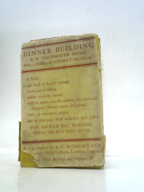 Dinner Building Also Luncheons And Suppers By W.Teignmout Shore