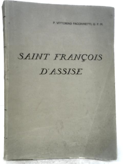 Saint Francois D'Assise By P. Vittorino Facchinetti