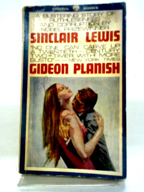 Gideon Planish (Consul books) By Sinclair Lewis