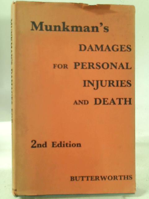 Damages for Personal Injuries and Death By J. Munkman