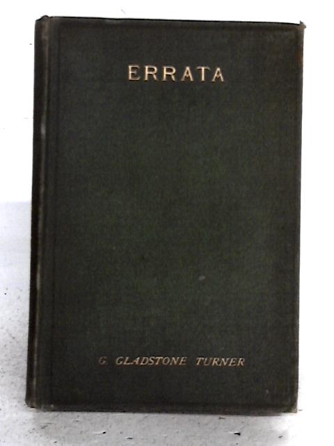 Errata von G. Gladstone Turner