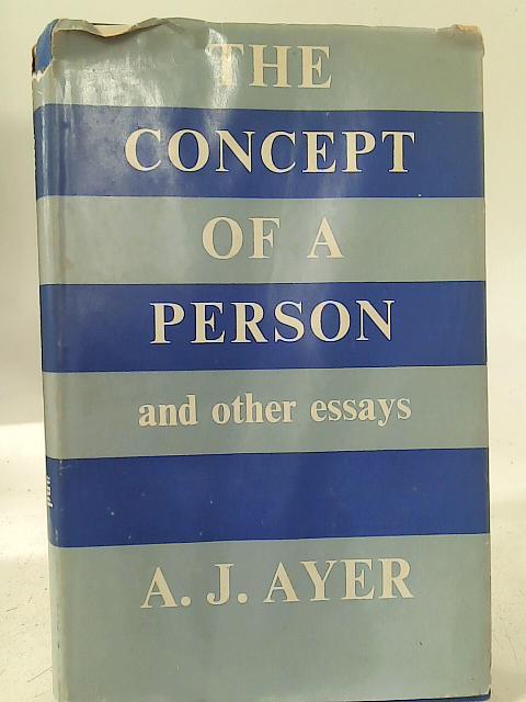 Concept of a Person By A. J. Ayer