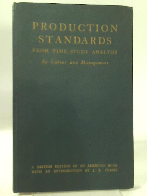 Production Standards from Time Study Analysis von None stated