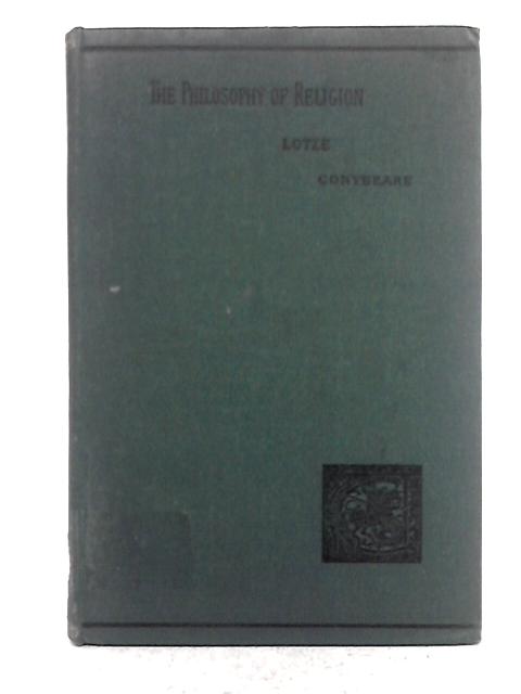 Outlines of a Philosophy of Religion By Hermann Lotze