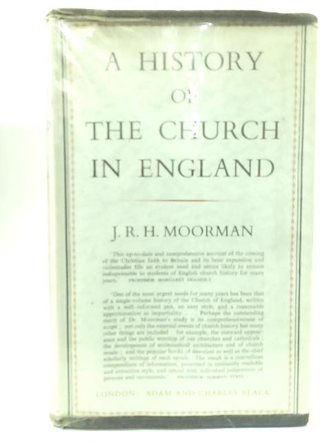 A History of the Church in England By J.R.H. Moorman