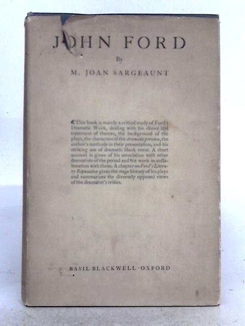 John Ford By Margaret Joan Sargeaunt