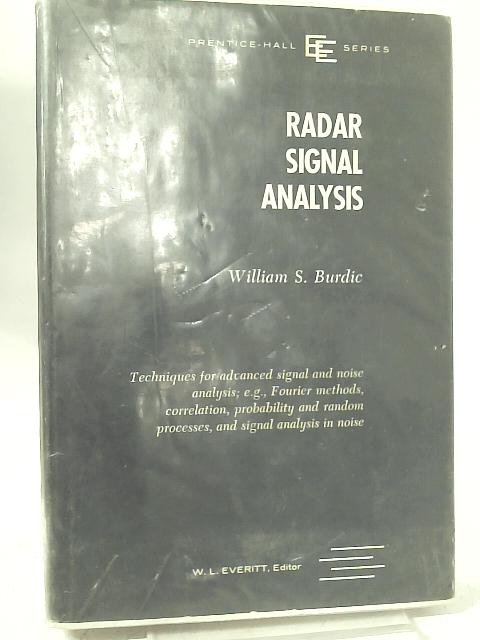 Radar Signal Analysis (Electrical Engineering S.) von William S. Burdic