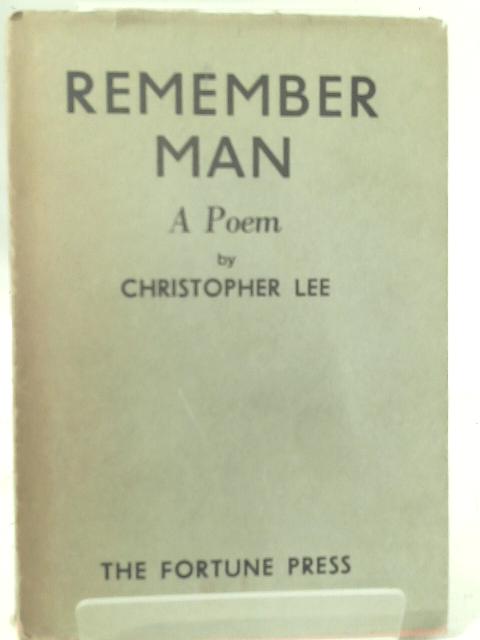 Remember Man By Christopher Lee