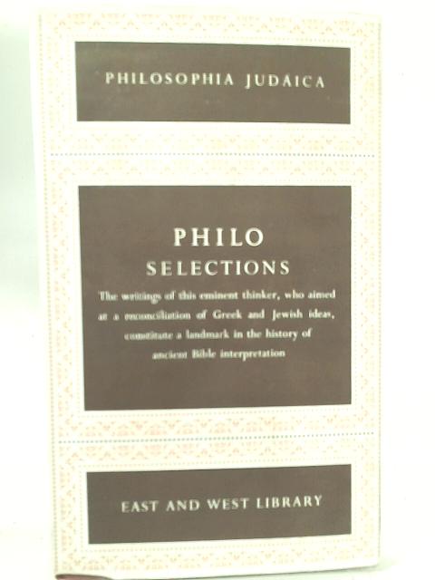 Philosophical Writings: Philo By Lewy