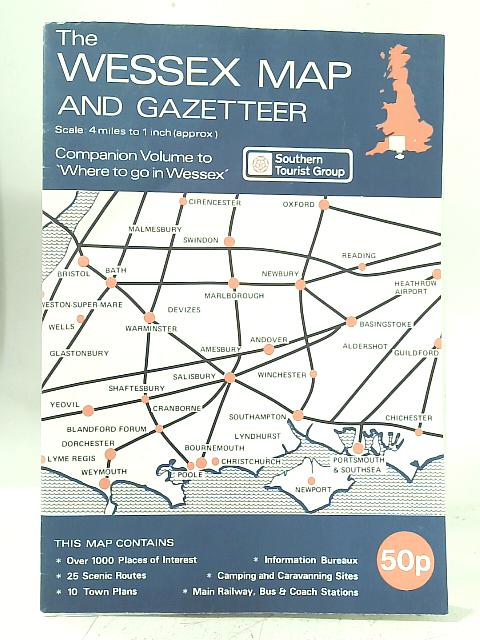 The Wessex Map and Gazetteer By Unstated