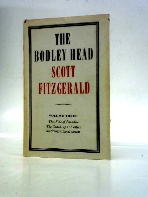 The Bodley Head Scott Fitzgerald: V. 3 By F. Scott Fitzgerald